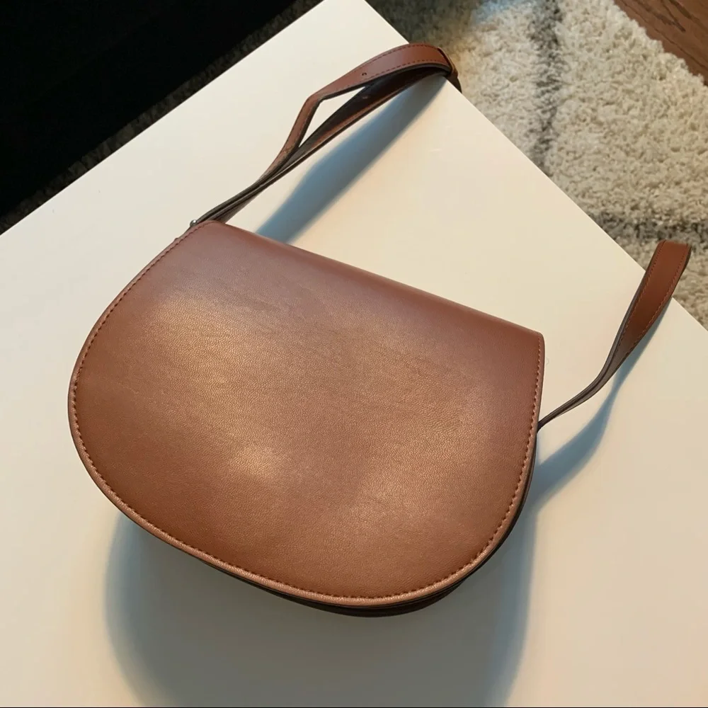 Uniqlo Brown Saddle Crossbody Bag